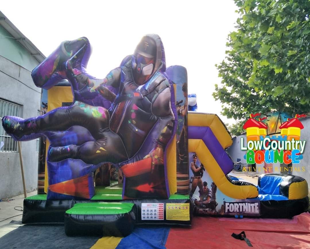 fortnite theme, bounce house